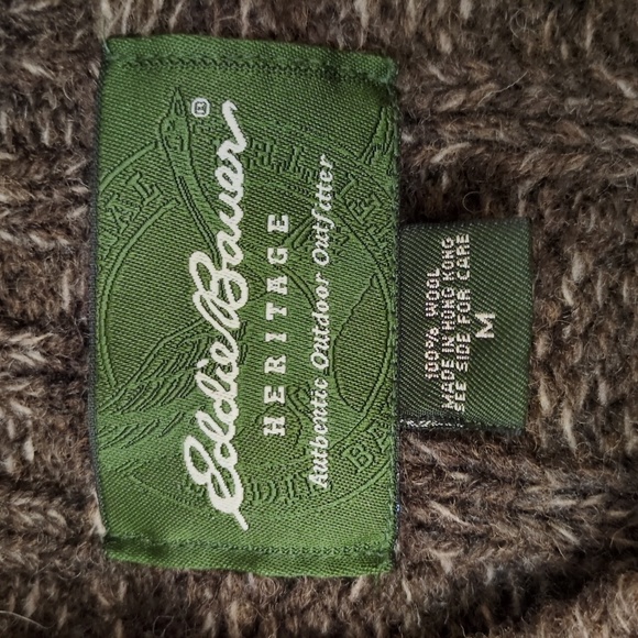 Vintage Eddie Bauer Chunky Wool Crewneck Medium - Picture 4 of 11